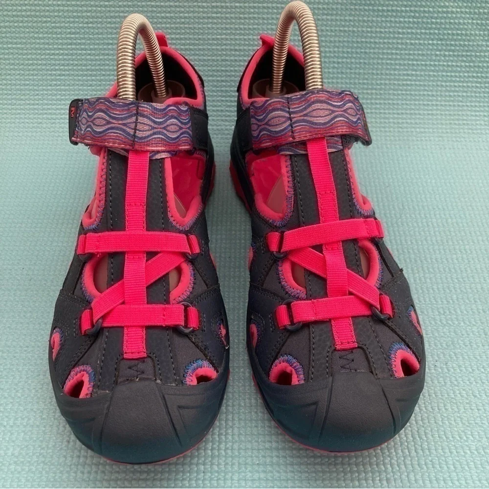 Merrell Woman's Hydro Waterproof Hiking Active Sandal Gray /Pink Size US 5